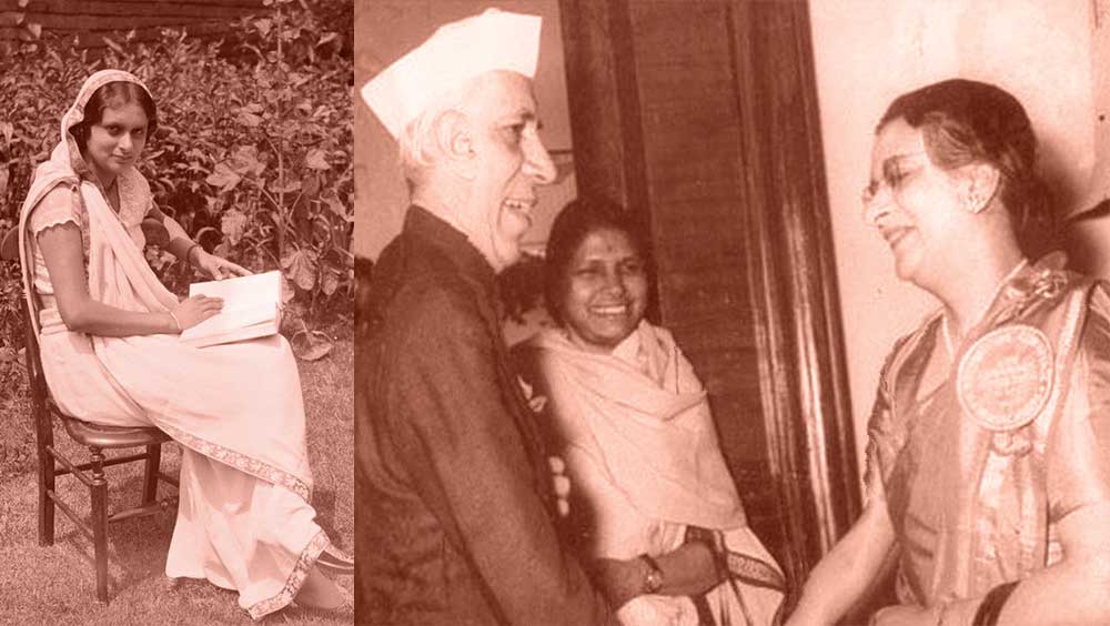 Avabai Wadia with Pt. Jawahar Lal Nehru